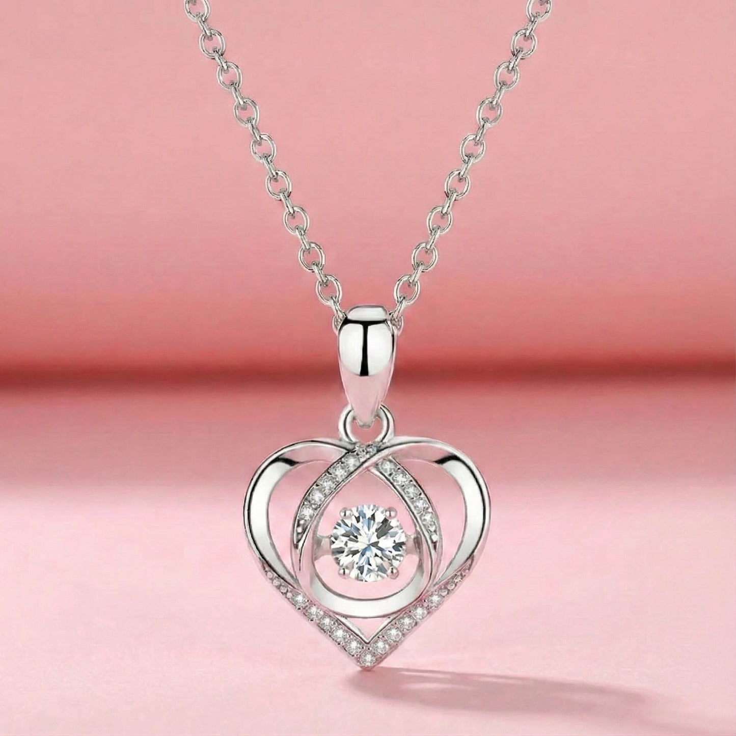 Azure Bloom Heart - Ketting